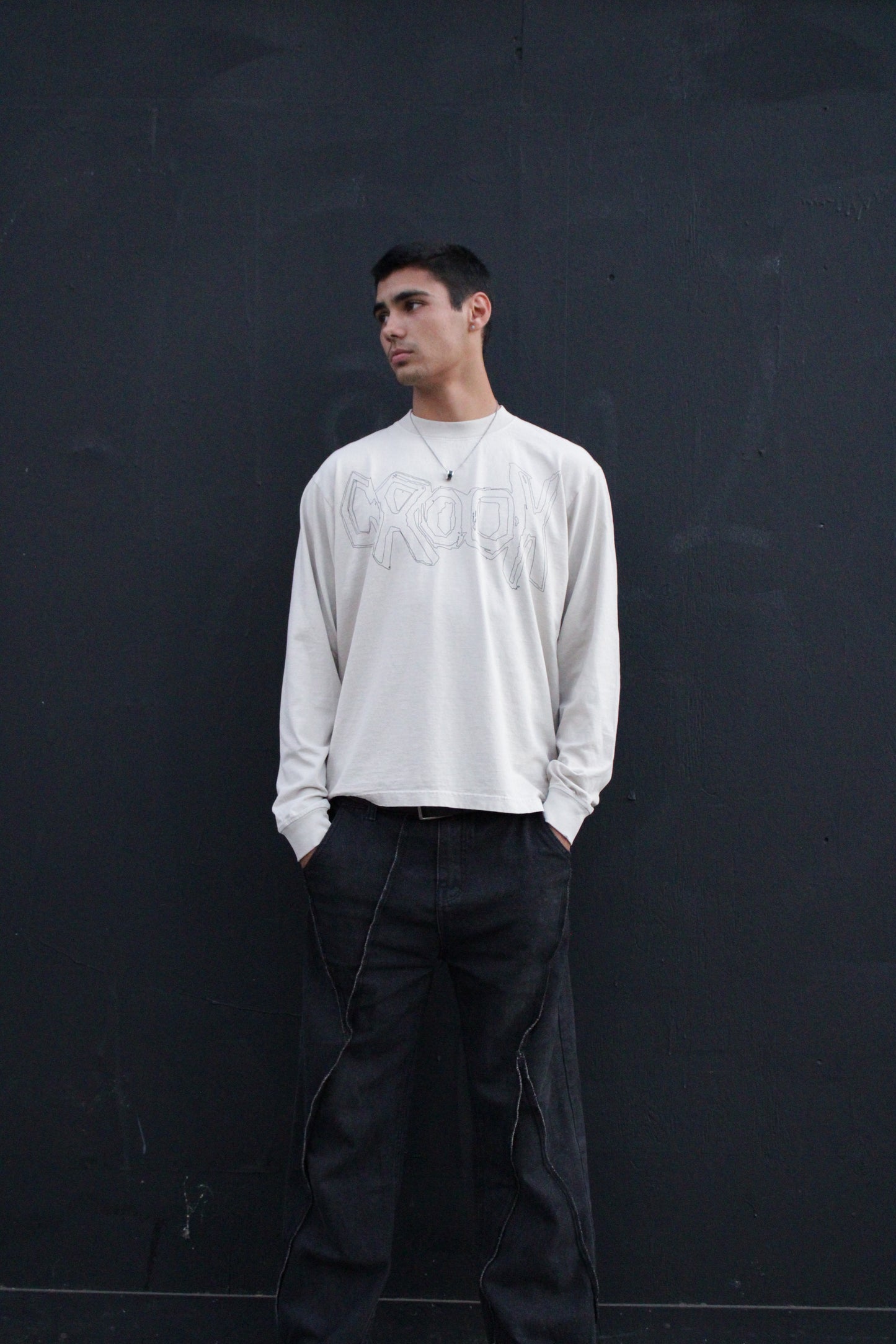 T-Shirt long sleeve off-white