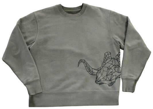 One of a Kind Ram Skull Crew-neck