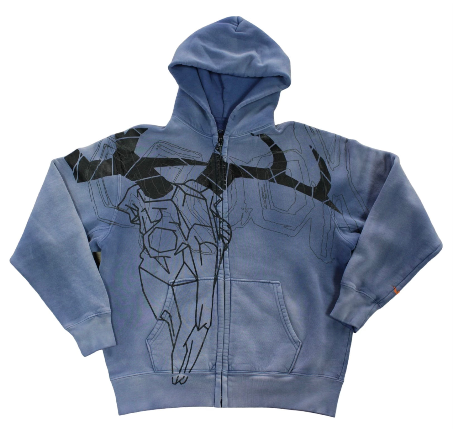 One of a Kind Stag Skull Zip-Up